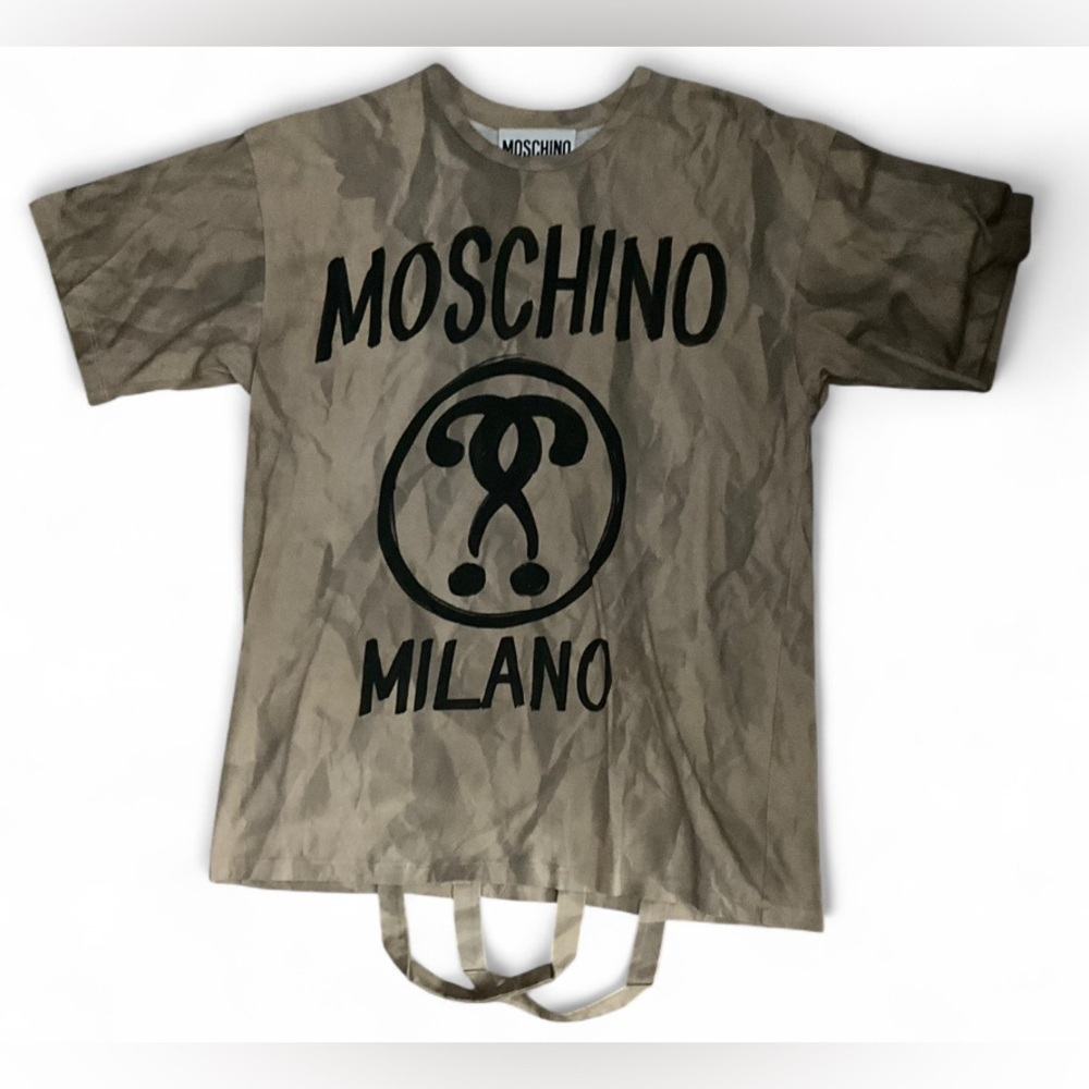 Moschino FW17 Capsule Men’s Graphic Tee Size M | Short Sleeve Designer T-Shirt